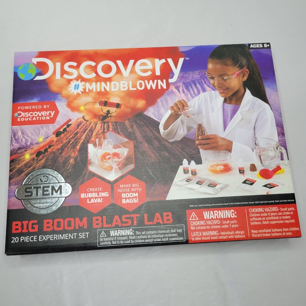 Discovery Big Boom Blast Lab (20 Piece Experiment Set)